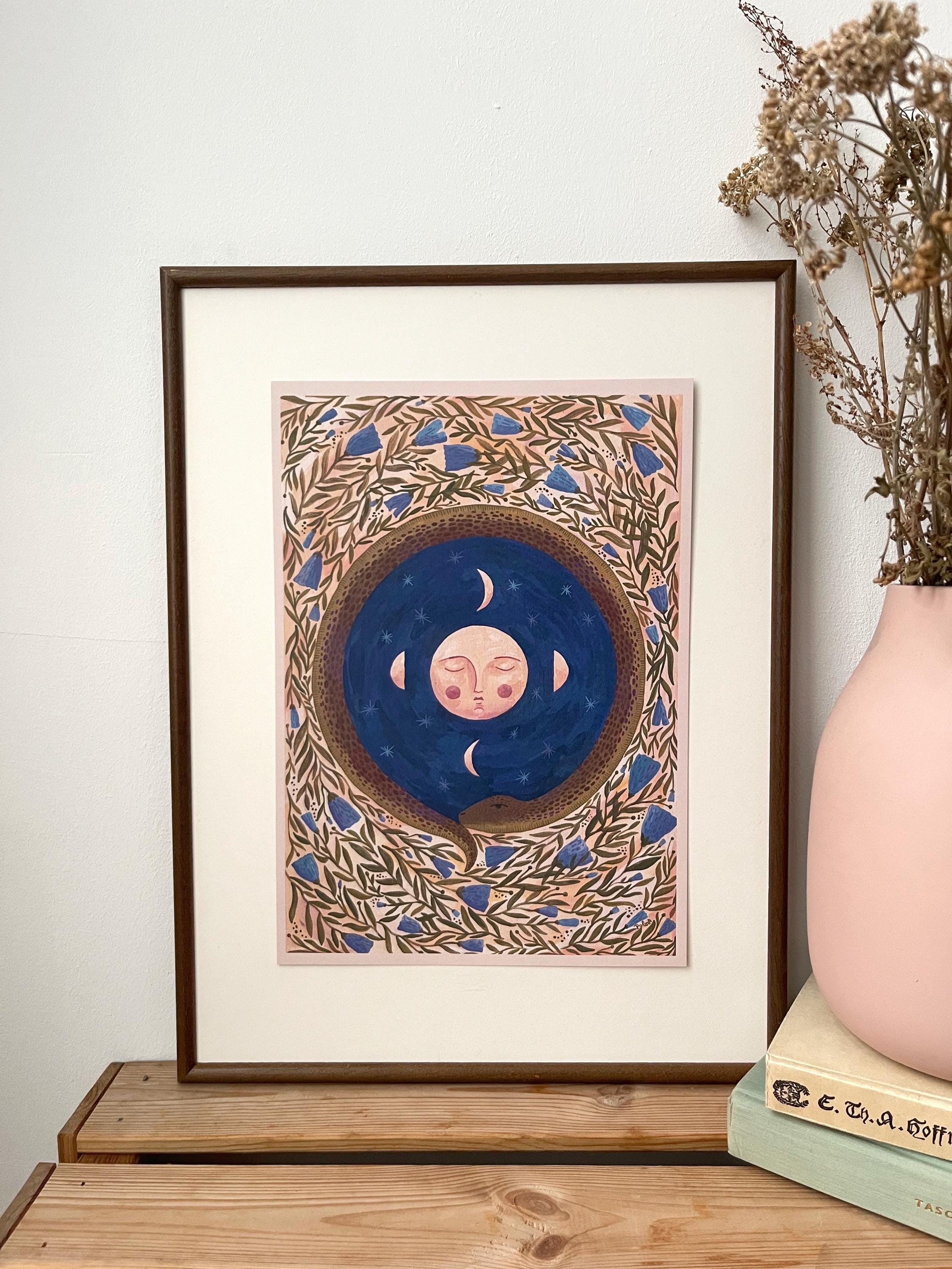 Limited Edition Art Print: “Moon and Snake”