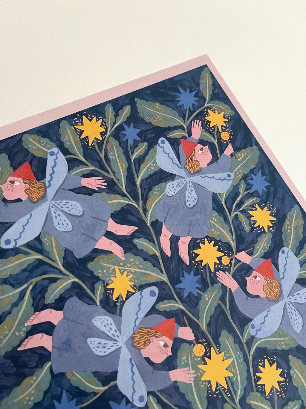 Naive art limited edition art print “Starlighters”