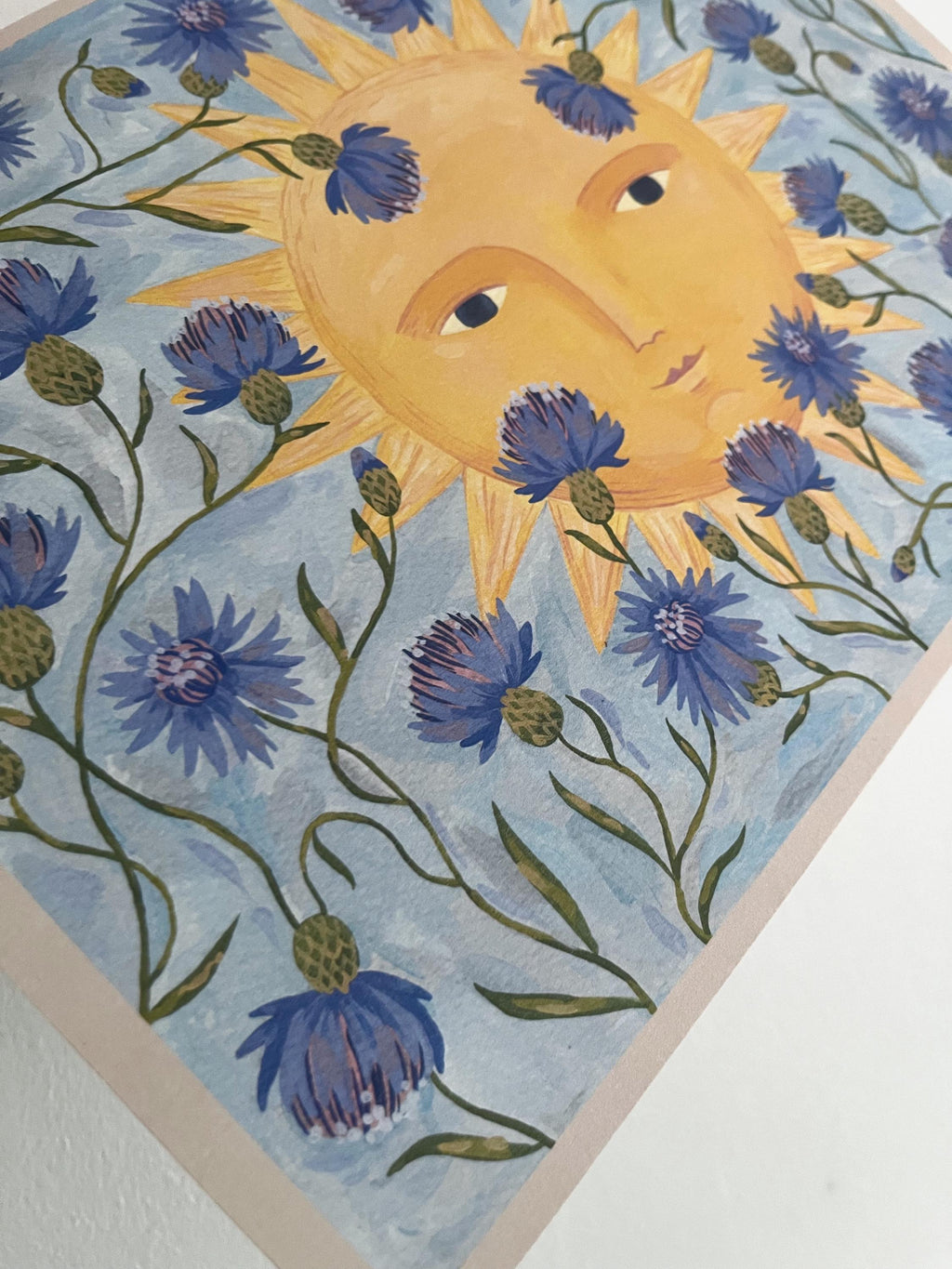 Art print “Sun and Cornflowers”