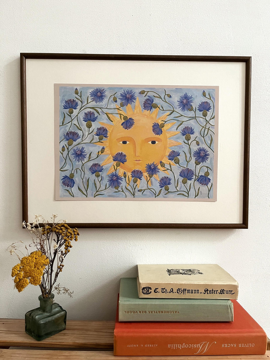 Art print “Sun and Cornflowers”
