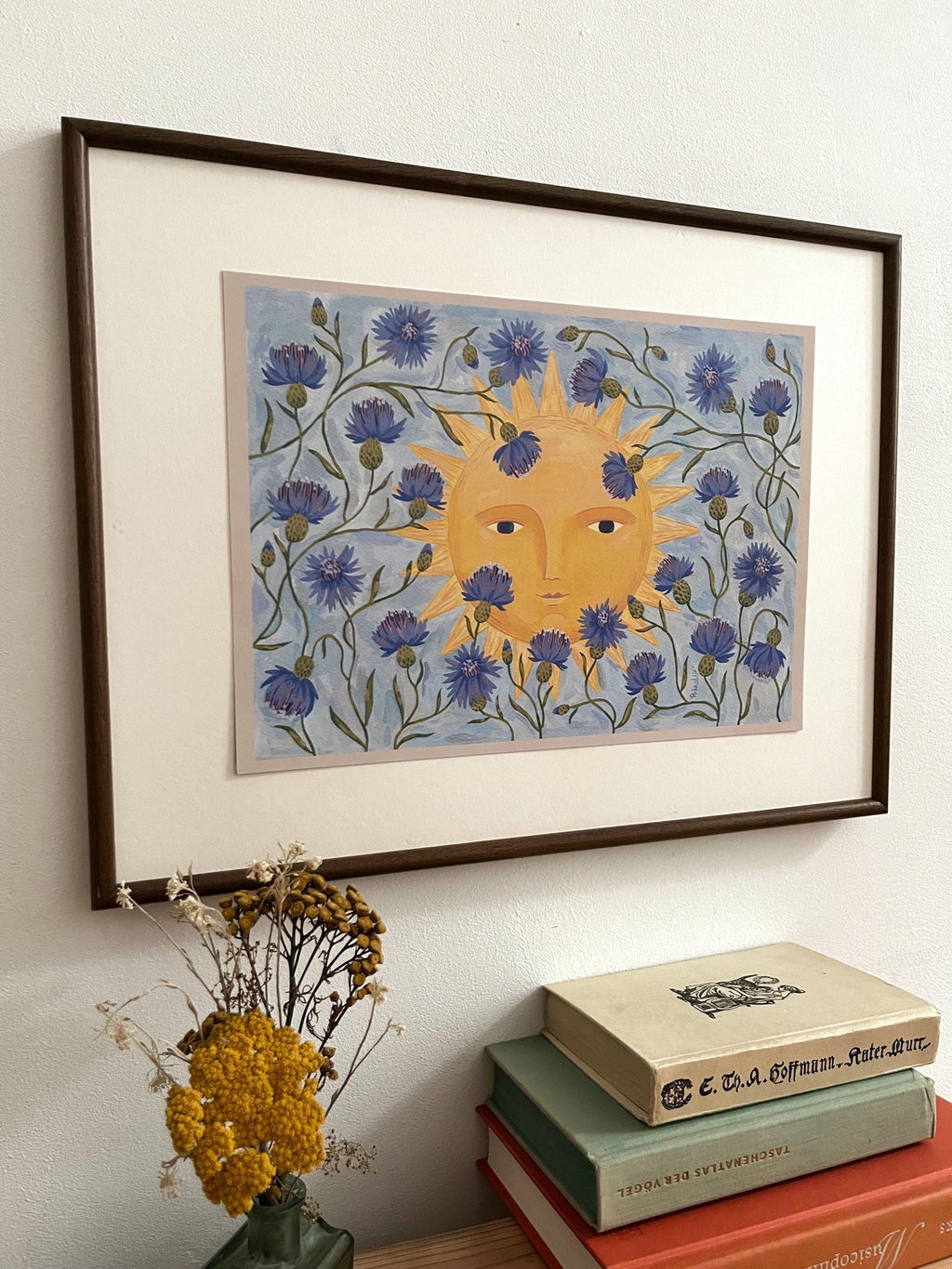 Art print “Sun and Cornflowers”