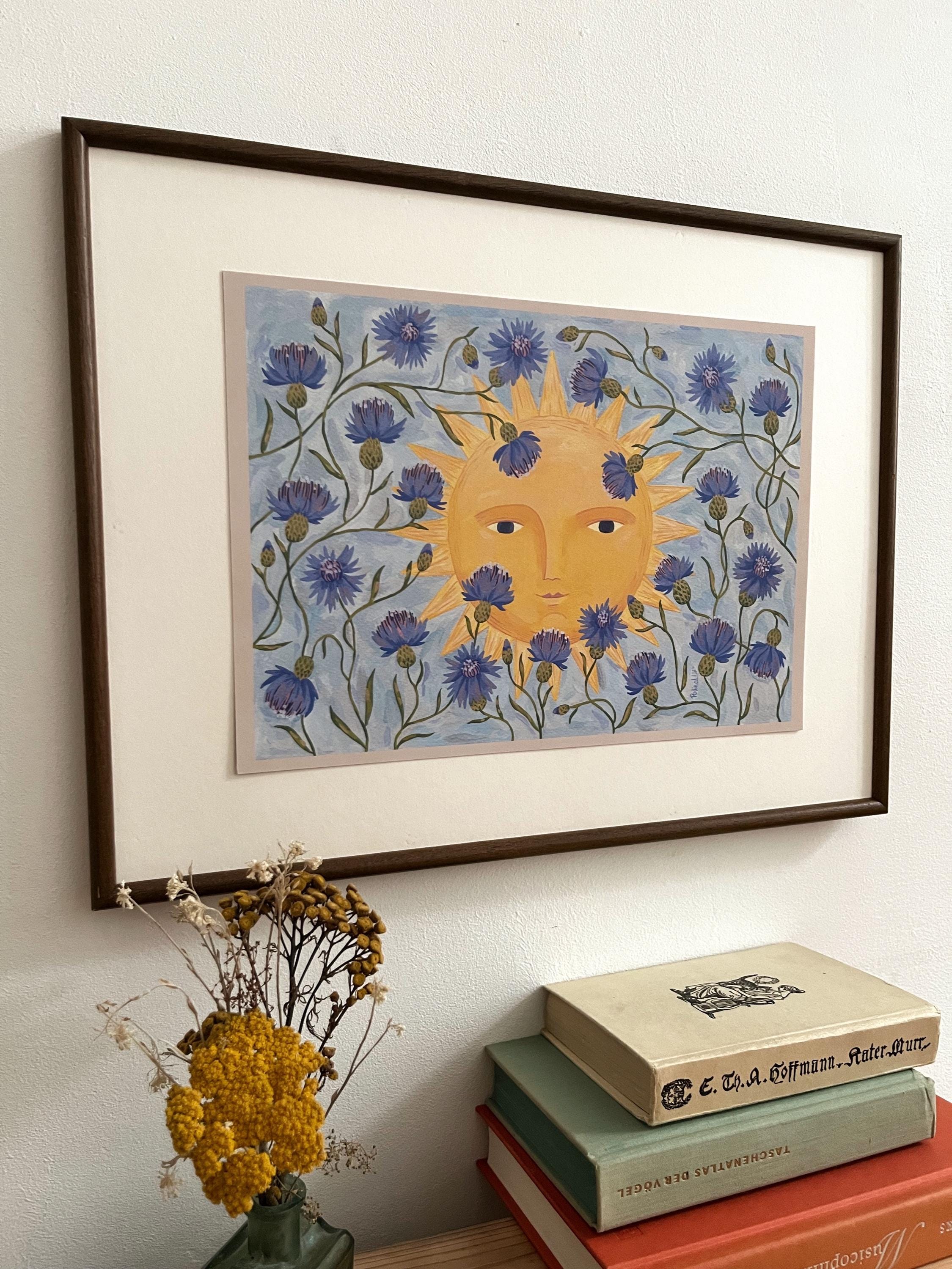 Art print “Sun and Cornflowers”