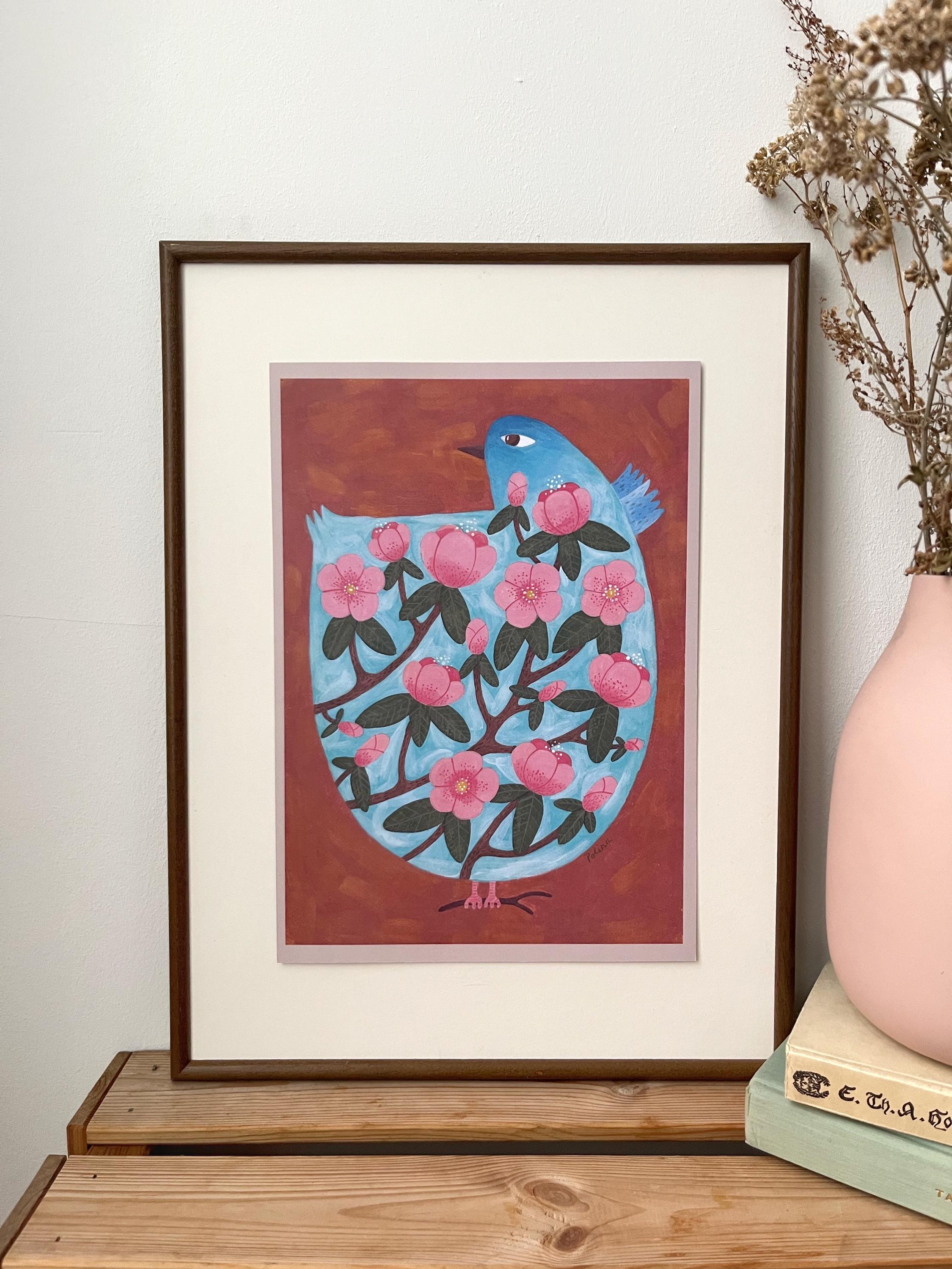 Limited Edition Art Print: “Bird and Blossoms”