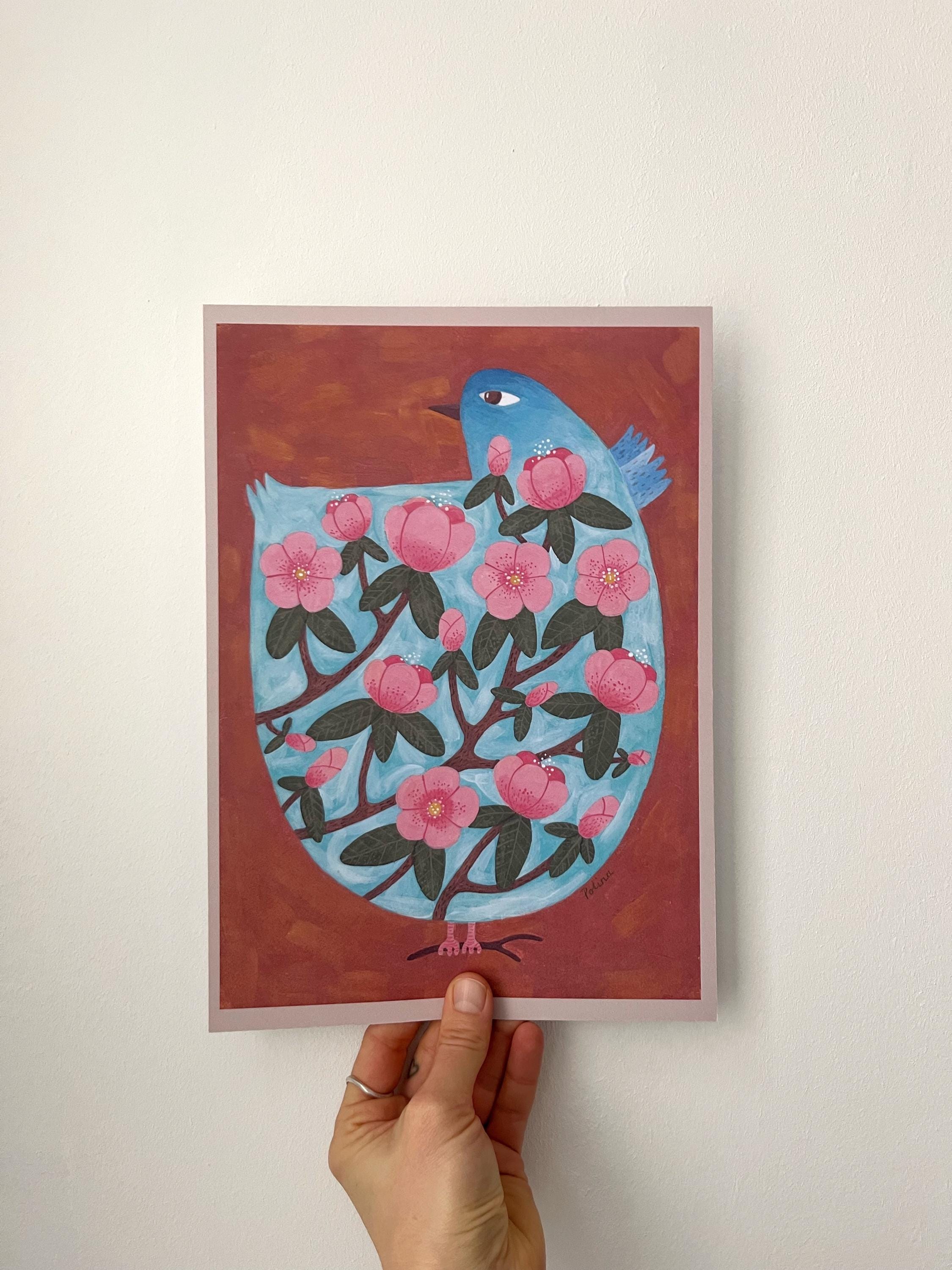 Limited Edition Art Print: “Bird and Blossoms”